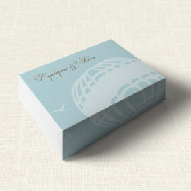 Κουτάκι Γάμου MyMastoras®- Carte Postale Balloon