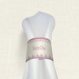 Δαχτυλίδι Πετσέτας Γάμου MyMastoras® - Lace edge