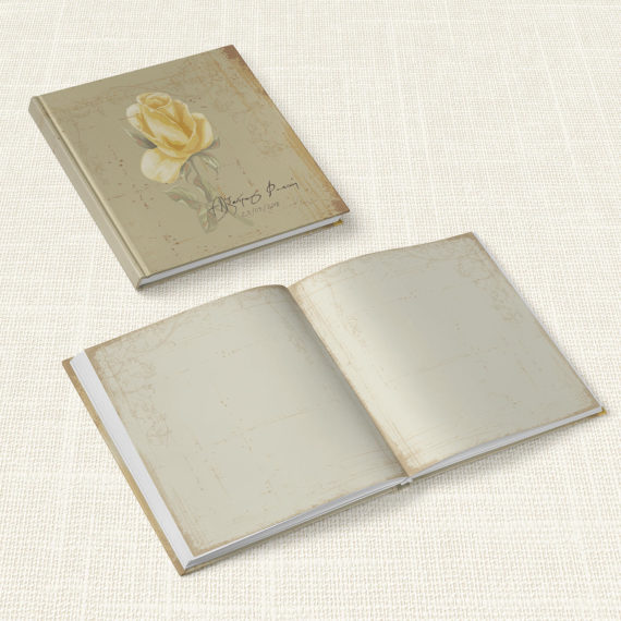 Βιβλίο Ευχών Γάμου MyMastoras® - Yellow Roses