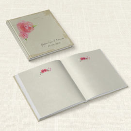 Βιβλίο Ευχών Γάμου MyMastoras® - Watercolor Roses