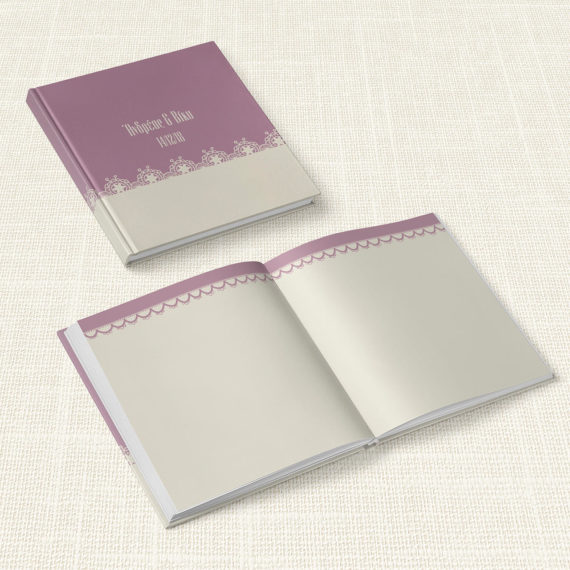Βιβλίο Ευχών Γάμου MyMastoras® - Lace edge