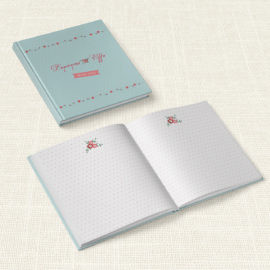 Βιβλίο Ευχών Γάμου MyMastoras® - Dots Flowers