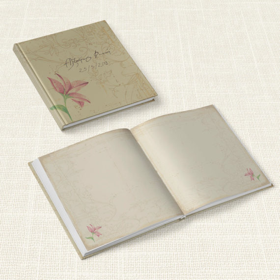 Βιβλίο Ευχών Γάμου MyMastoras® - Postcard Lily