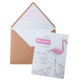 Προσκλητήρια Βάπτισης MyMastoras® – Σειρά Pink Flamingo (350.037)